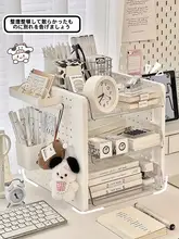 デスク用A4書類整理ボックス【多機能収納・オフィス用・デスクトップ】