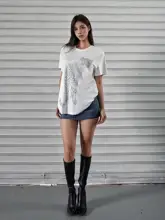 アニマルプリントTシャツ【ルーズフィット・クルーネック】