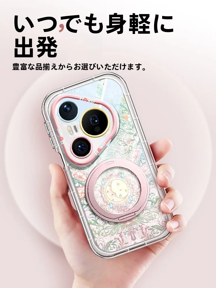 360度回転スタンド対応のスマートフォンケース：液体シリコンで高級感と防撃を実現