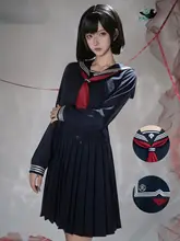 深水雛子コスプレ衣装【寂静領・紺色JK制服】