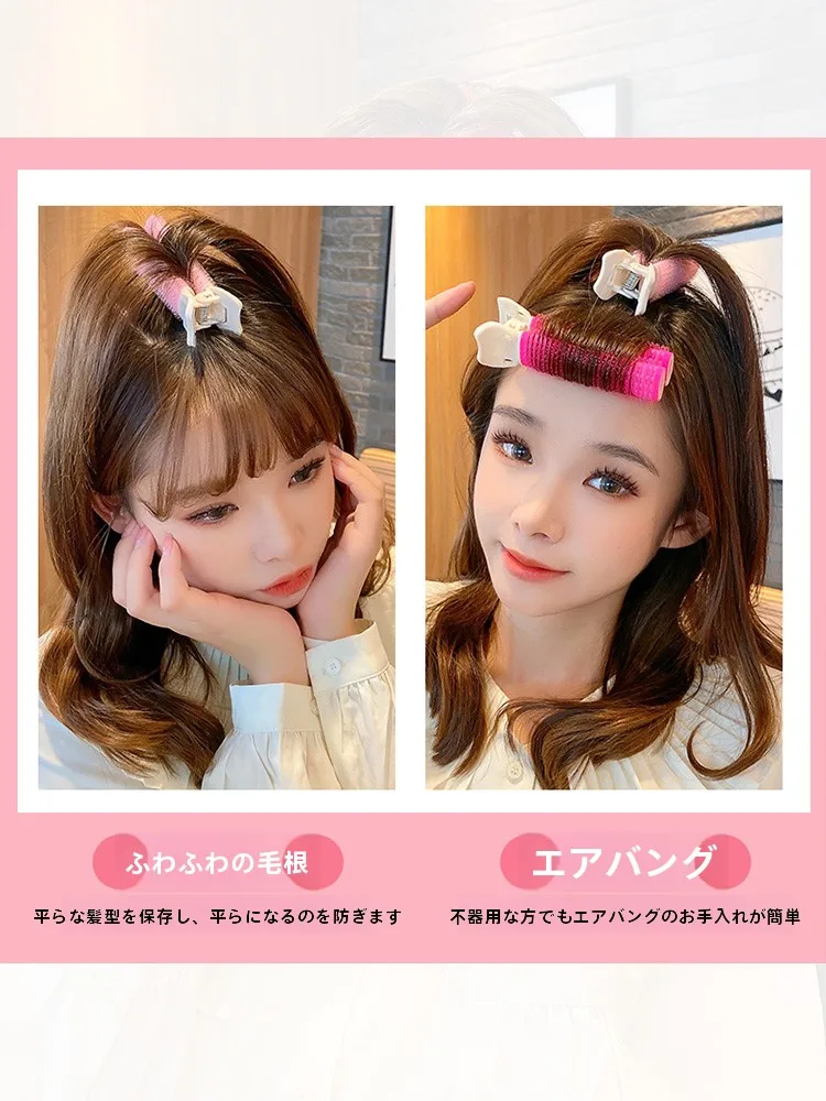 ボリュームアップヘアクリップ：前髪固定とエアリーカールを実現する日韓風デザイン