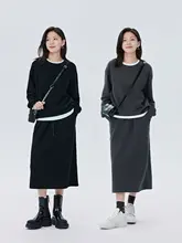 極上の柔らかさの落ち感のある長袖トップス【シンプルなデザイン・春用・丸首】