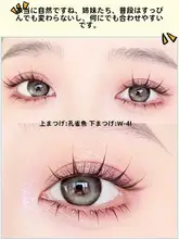 夢鹿 10列大容量100束 自然濃密分段式つけまつげ【女性用・毛細軸タイプ】