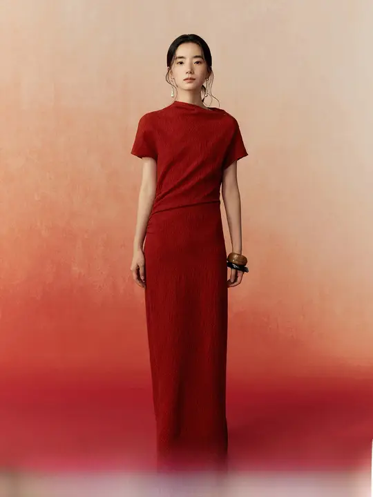 新中式羊毛礼服【婚礼用・エンゲージメント用・豪華なデザイン】