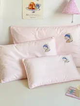 高級コットン製 子供用枕カバー【全棉・30x50・40x60対応・女の子向け】（セットアップ対応）
