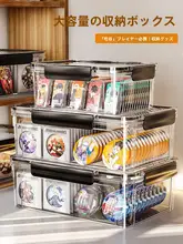 透明アクリル製収納ボックス【フタ付き・防塵・防湿・アニメ周辺グッズ用】