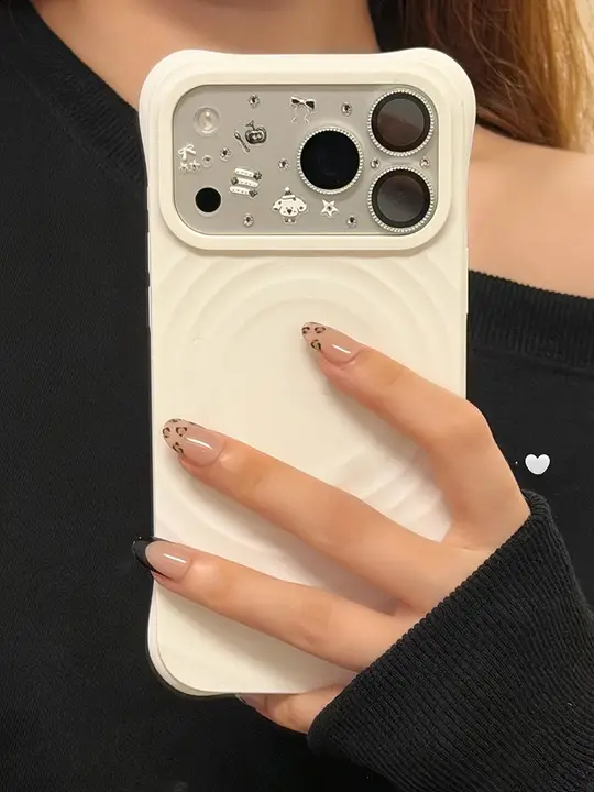 カメラレンズ保護フィルム 犬のシルエット かわいい ユーモア DIY可能 クリア 傷防止 軟質フィルム iPhone 17 Pro iPhone 17 Pro Max 対応