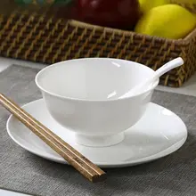 ご飯茶碗 大きなスープボウル 食器 家庭用 骨瓷 健康 白色