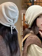 極上の柔らかさの紐付きドレッシー帽子【・フリーサイズ・おしゃれ】