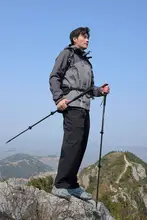 TAN XIAN ZHE カーボンファイバー製 登山杖【伸縮式・子供用・アウトドア】
