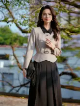 高端感漂う2色使いのドレス【フォーマル・スーツスタイル・女性用】