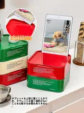 重ねられるコーヒー・ティーバッグ収納ボックス【デスクトップ用・仕切り付き】