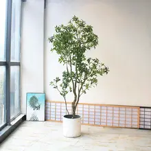 和風デザインのフェイク植物【床置き用・ホテルやリビングに最適・プラスチック製鉢】