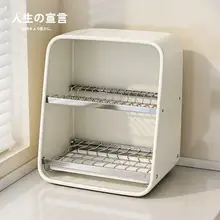 ダブルレイヤーキッチン用皿乾燥ラック【収納便利・調理器具・食器用】
