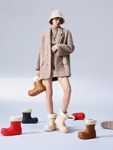 防水仕様の厚底冬用雪地靴【極上の柔らかさ・女性用】