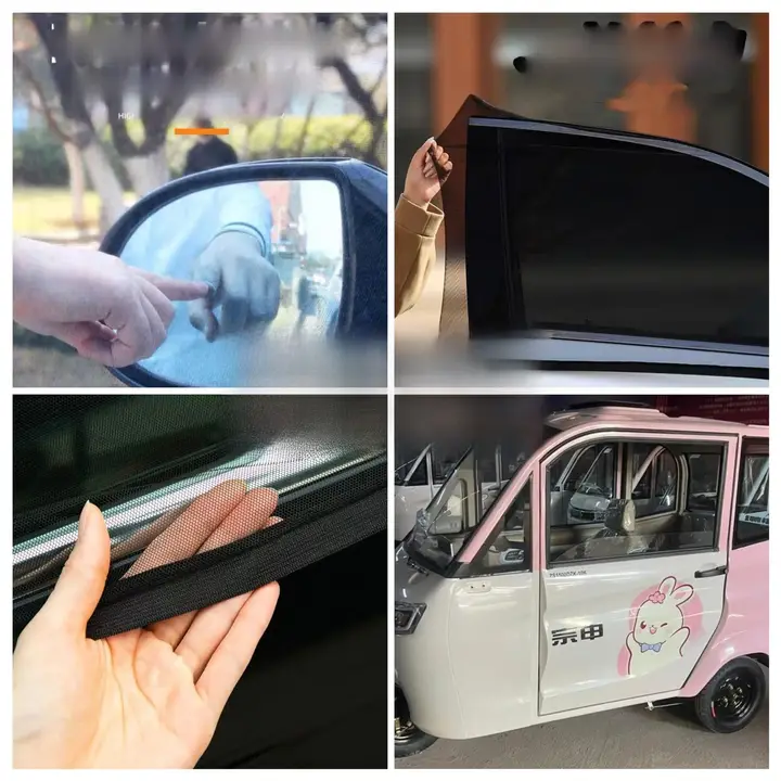 電動三輪車用防蚊ネット【二重構造・日差しカット】