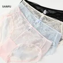 レディース 中腰 レース切替 ボウタイ付き ショートパンツ