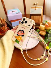 女の子にぴったり！調節可能なショルダーストラップ付きスマートフォンケース【全包軟・四隅保護・対応機種多数】
