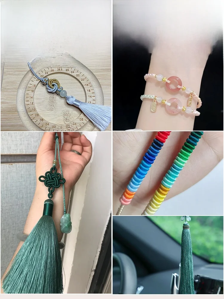かぎ針で編むリボン小物のDIYに最適な赤いロープ編み紐【ハンドメイド用】
