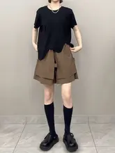 夏用 大きいサイズのハイウエストワイドレッグスカートパンツ【フィット・Aライン・五分丈】（セットアップ対応）