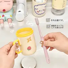 可愛いデザインの旅行用洗面カップ【二重構造・収納ケース付き・女性用】