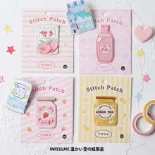 可愛い布貼り刺繍パッチ【DIY・ファッション・スマホケース用装飾】
