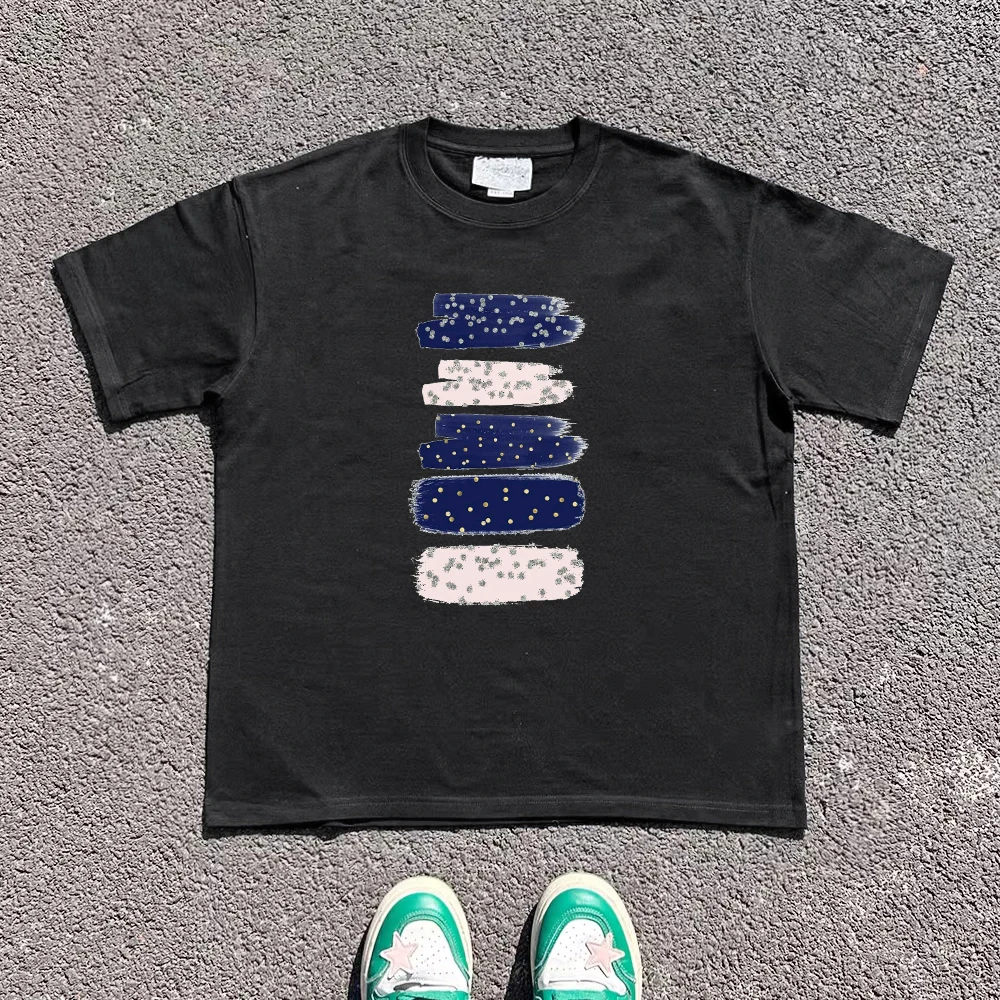 趣味の印刷デザイン 短袖Tシャツ：カップル用ゆったりサイズの実用性と着用シーン