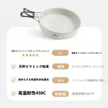 ノウケ 春生 セット鍋【アウトドア用・四合一・携帯型・カセットコンロ・キャンプ用】