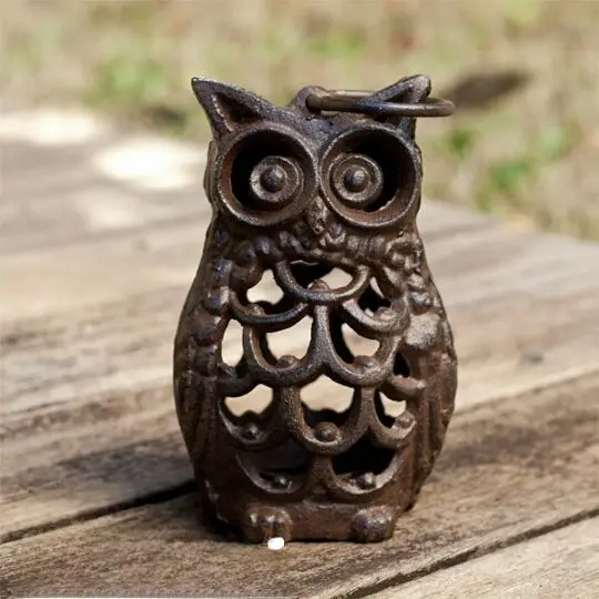 オウルデザインのアイアンキャンドルホルダー【欧風・ガーデンアクセサリー】