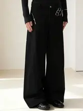 アメリカンヴィンテージ風刺繍ワークパンツ【ストレート・ルーズフィット・カジュアル】