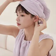 極上の吸水力を誇るドライヘアキャップ【厚手・ソリッドカラー・風呂用】