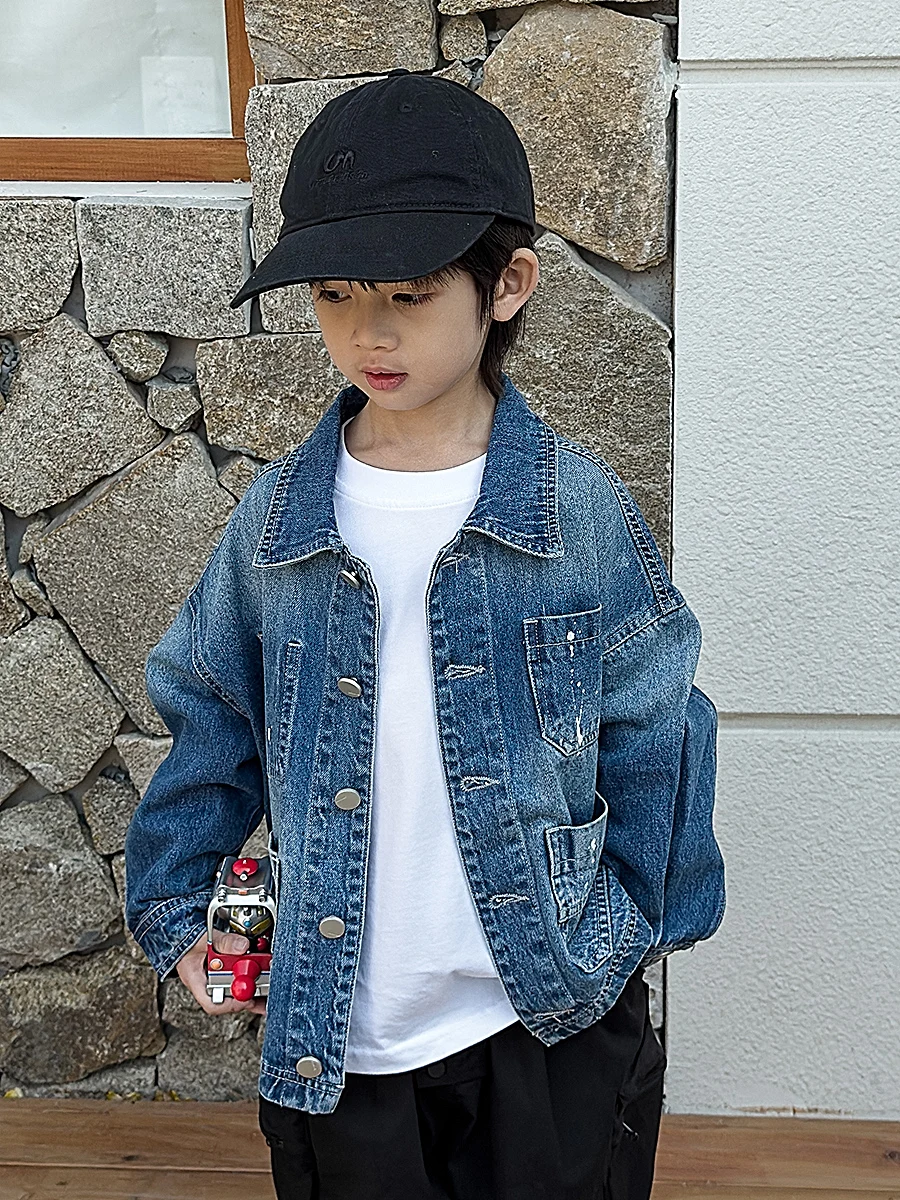 12oz デニムジャケットはどんな風に着用される？子供の春先にぴったりな「米修叻」の日系ジージャンがおすすめ