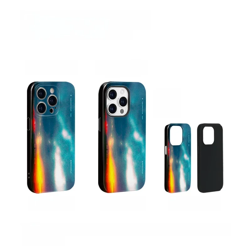 夕陽デザインのiPhone用保護ケース：アート感と高級感を融合した2in1ソフトシェルの実用性解析
