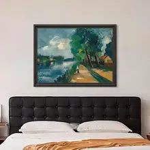中古風の手描きアート壁掛け絵画【新中式・玄関やリビングに最適】
