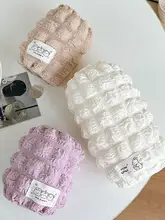可愛い刺繍付きパフスリーブカバー【防汚・秋冬用・オフィス対応】