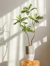 リアルな観葉植物風 黄天竺の造花【禅スタイル・インテリア装飾用・テーブル用】