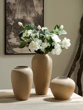 景徳鎮製 陶器の水栽培花瓶【レトロデザイン・インテリア装飾用・テーブル向け】