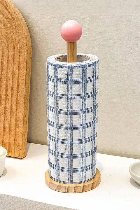 立式キッチンペーパーラック【多機能・布巾やティッシュも収納可能】