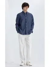 夏用 メンズ カジュアルパンツ【ゆったりしたストレートシルエット・ビンテージスタイル・通勤対応】（セットアップ対応）