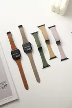 真皮リザード柄Apple Watchバンド【女性用・磁気留め具・夏用・41mm・45mm対応】