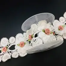 1メートルの高級手作りビーズレースリボン【DIY服装用・両面仕様】