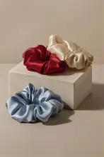 真丝ヘアゴム【中号・桑蚕丝製・新作】