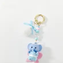 かわいいペットデザインのロッククリップ【創意のキーホルダー・ファッション小物】