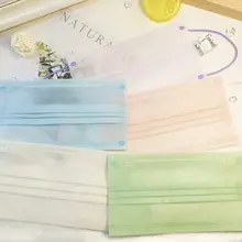 軽量二層構造の紫外線防止マスク【マカロンカラー・透湿性・小顔効果】