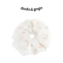 フランス風レトロ花柄レースヘアゴム【高級感・女性用・ヘアアクセサリー】