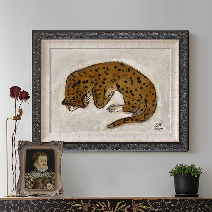 フランス風アートリビング壁掛け装飾画【北欧スタイル・レトロデザイン・動物モチーフ】