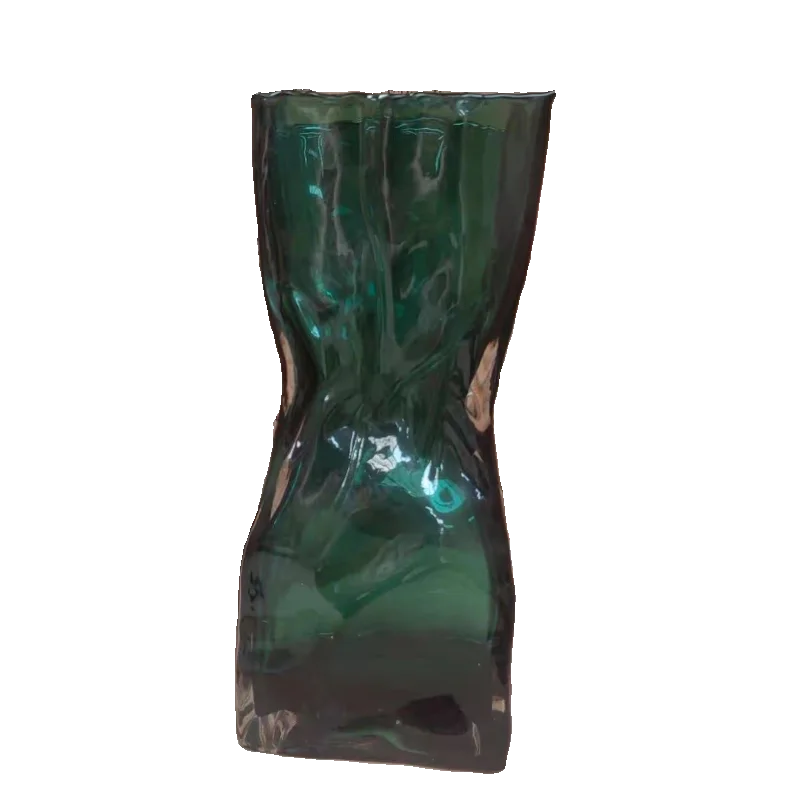 北欧風 モダンシンプル ウエストデザインガラス花瓶【リビング・ダイニング用・花活け・インテリア装飾】