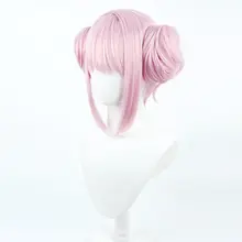 コスプレ用ウィッグ【粉色・ツインテールスタイル・軽量タイプ】