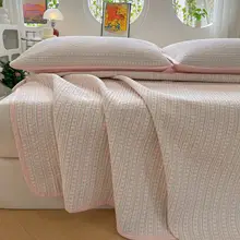 清新なデザインのコットン布団カバー【防滑・綿花キルティング・和室用】（セットアップ対応）