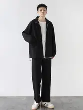ユニセックス ディトブラックストレートパンツ【ウェスト・ウォッシュコットン】